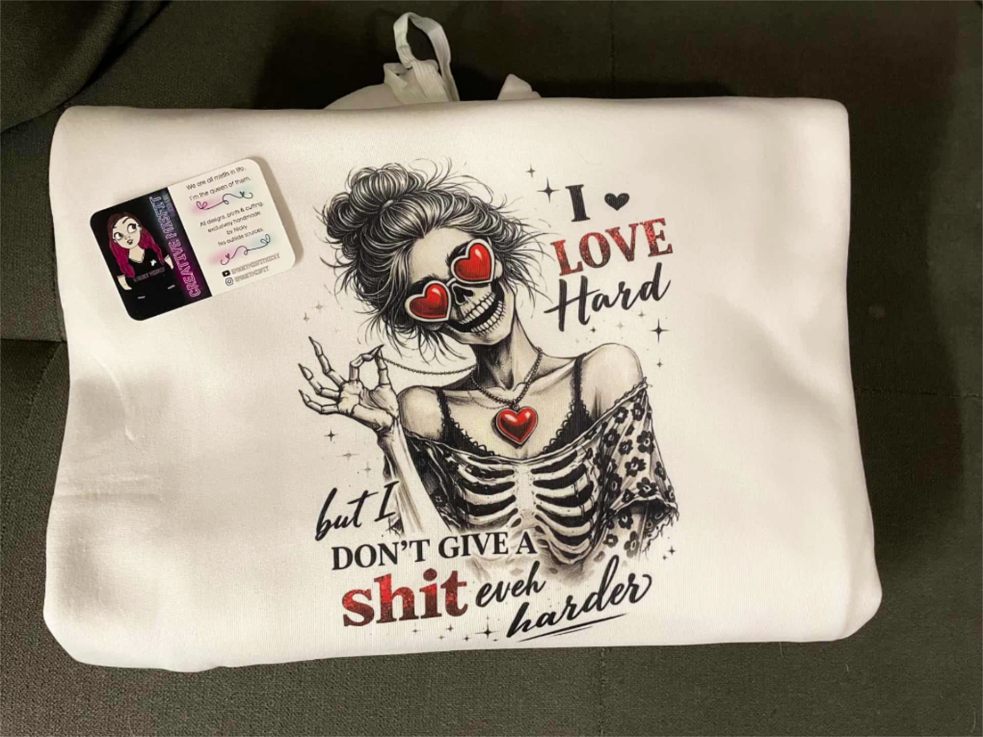 I Love Hard Hoodie - Image 2